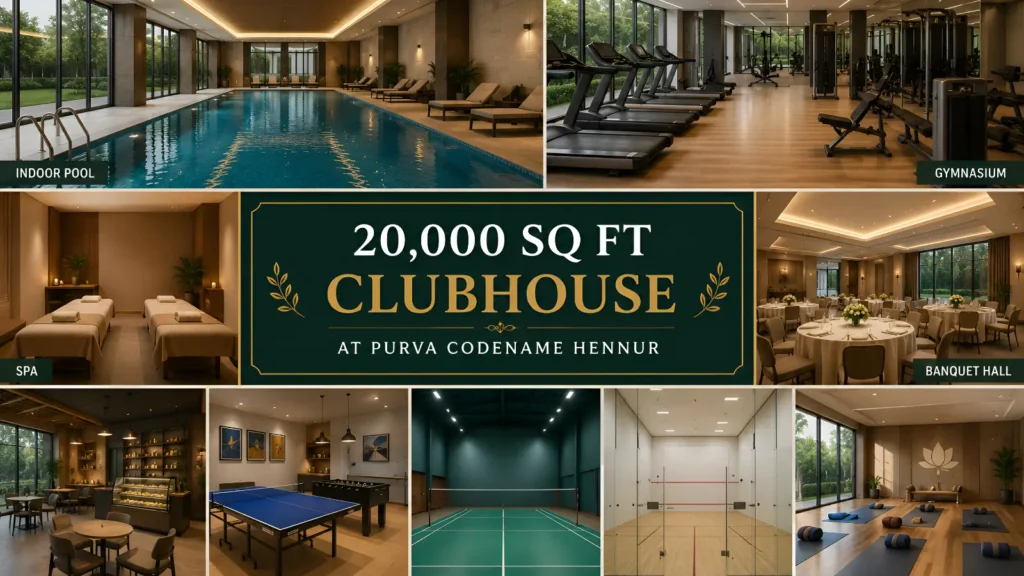 Purva Codename Hennur clubhouse amenities